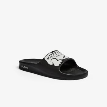 Lacoste Croco 2.0 Synthetic Slides Pánské - Pantofle Černé / Bílé | CZ-tQIQ0b